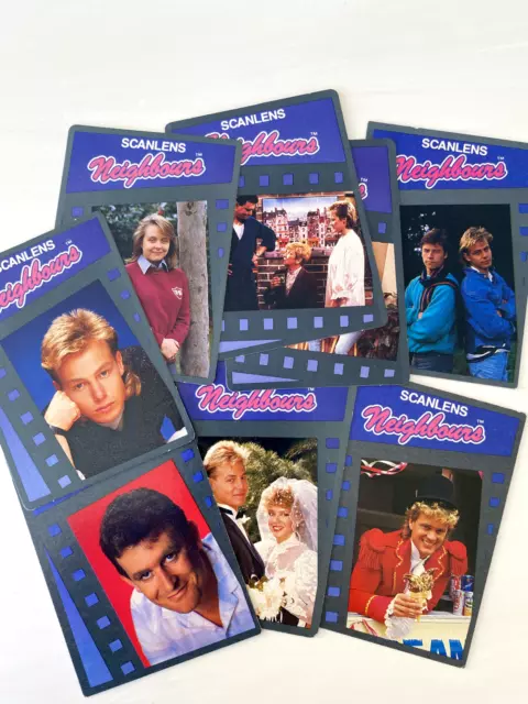 .Scanlens Neighbours Trading Cards 1987 Lot of 8 Cards vintage  S2107