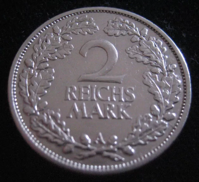 Mds Deutsches Reich Weimarer Republik 2 Reichsmark 1926 A, Silber   #I