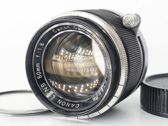 EXC+3] CANON LENS 50mm f1.8 Leica 39mm LTM black from JAPAN $99.80