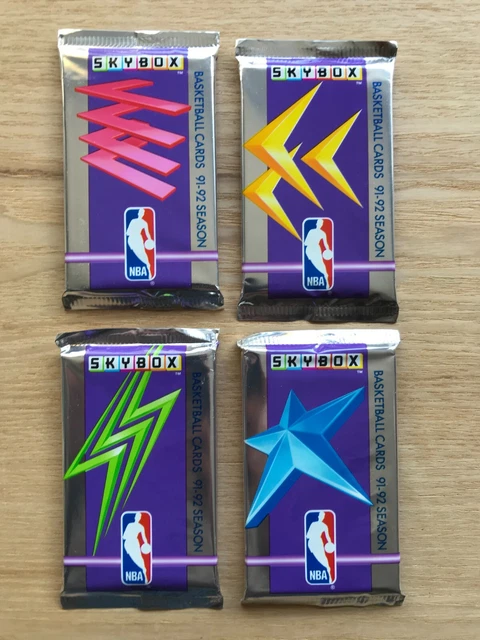lot 4 packs 1991-92 Skybox  Basketball Rare Jordan