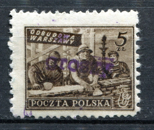 Poland 1950 Groszy Ovpt On Scott 471 Michel 659 Mnh