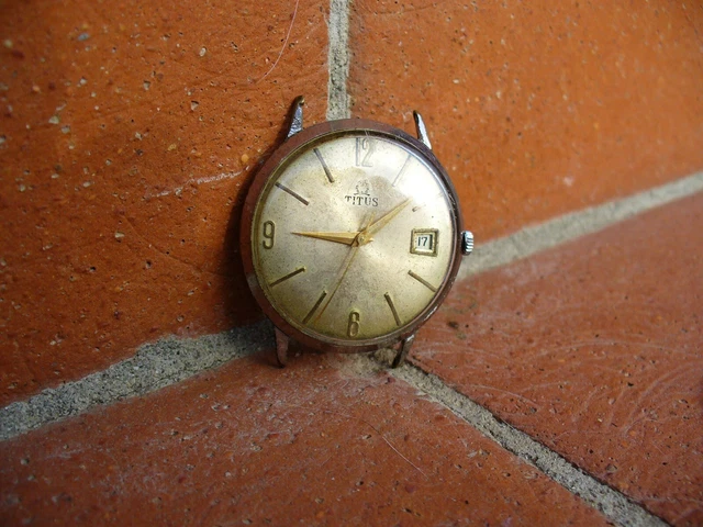 Montre Bracelet Titus Genève Art Déco - Mécanique Manuelle, Vintage, Fonctionne
