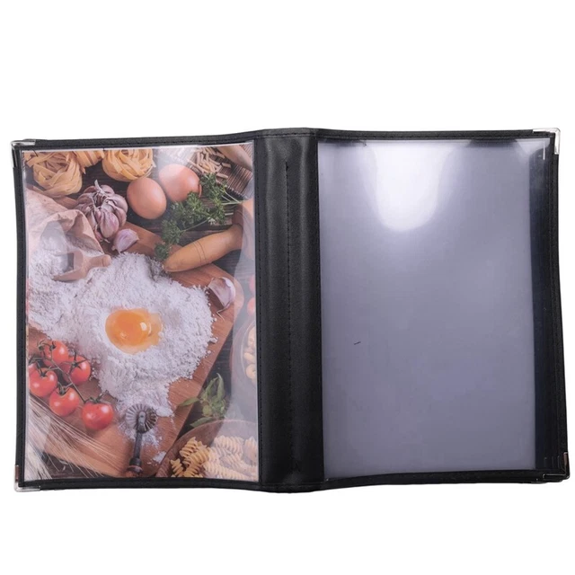 Couvertures de Menu de Restaurant Transparentes pour Livre au Format A4 de 4366