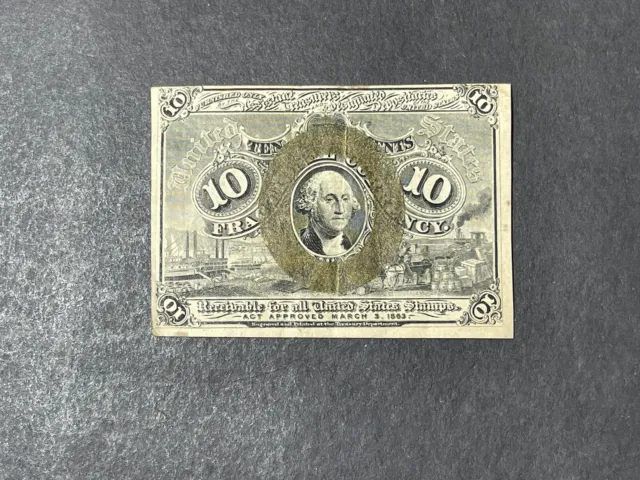 1863 US 10 Cents Fractional Banknotes