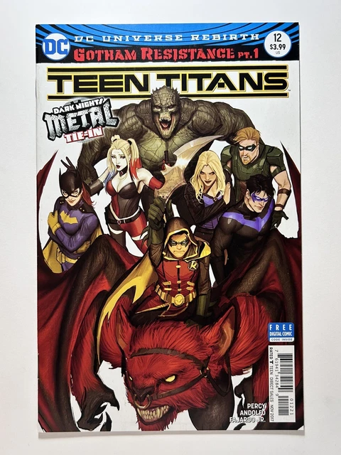 TEEN TITANS #12 (2016) Sejic Variant! 1st App Batman Who Laughs! High Grade!