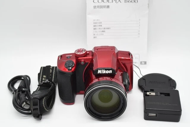 NIKON COOLPIX B600 Red Compact Digital Camera 16MP 60x Zoom Tested