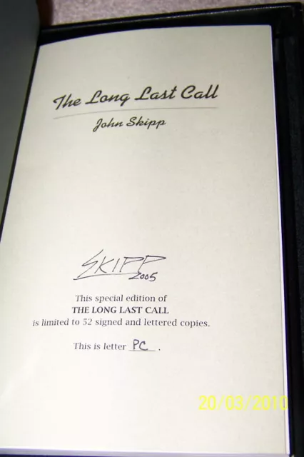 JOHN SKIPP - THE LONG LAST CALL - LETTERED -  "PC" - Cemetery Dance Pub - OOP