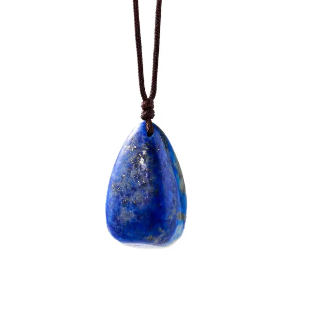 Natural Crystal Lapis Lazuli Pendant Jewelry Energy Gem Stone Necklace Irregular