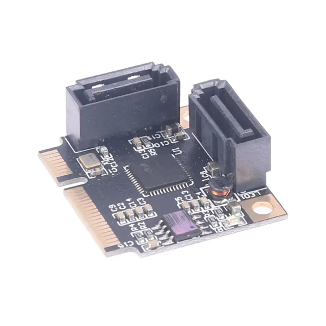 H1111Z Add On Cards Mini PCI-E PCI Express to 2 Ports SATA 3.0 Converter SSD H f