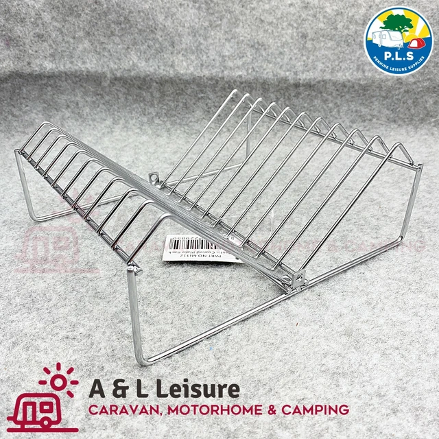 Plate Rack For Caravan CHROME PLATE RACK Caravan, Motorhome, Campervan With Fixing Options ...