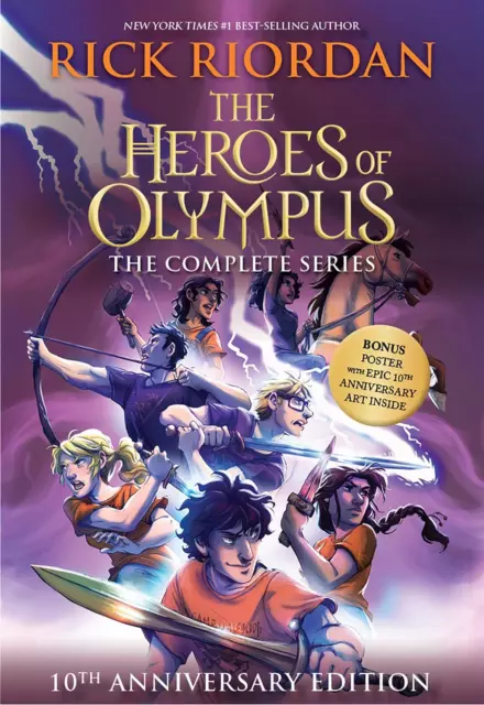 The Heroes of Olympus Set All five books by Rick Riordan Novels Percy Jackson'