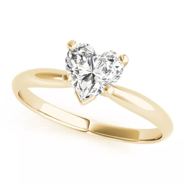14k gold online diamond heart ring