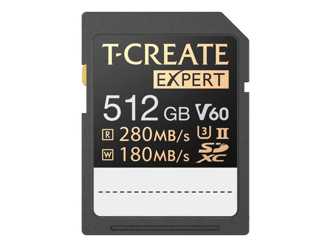 Team Group 512GB Expert SD Card UHS-II / U3 / V60 Read/Write Speed Up to 280/1