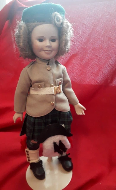 Danbury Mint Shirley Temple Porcelain Wee Willie Winkie Doll with Stand