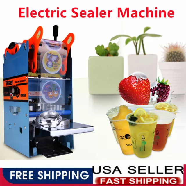 Semi-automatic Cup Sealing Machine Electric Bubble Tea Cup Sealer 300-500 Cups/h