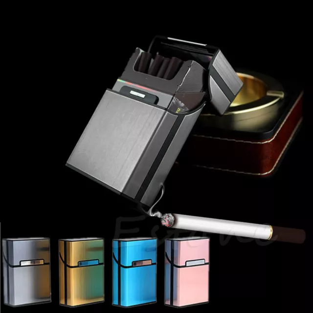New Light Aluminum Cigarette Cigar Pocket Container Storage Pack Case Box Holder