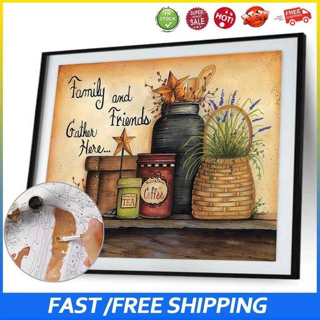 #b Hágalo usted mismo Suministros de cocina de imagen digital pintura por números Juego de acrílico Handicra
