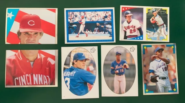 1986 Topps Baseball Stickers SET BREAK singles - stars commons, Hall of Famers