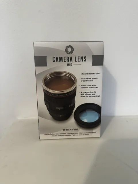 Camera Lens Mug Stainless Steel Inner Travel Mug