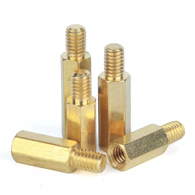 Male-Female Brass Hex Standoff Spacer Studs Pillars For PCB Motherboard M3 M4