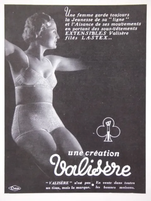 1935 Press Advertisement Lastex Stretchable Underwear Suitcase