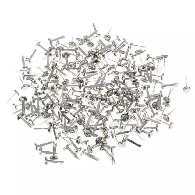 400pcs Silver Split Pins Brads Paper Fasteners Scrapbooking Embellishments