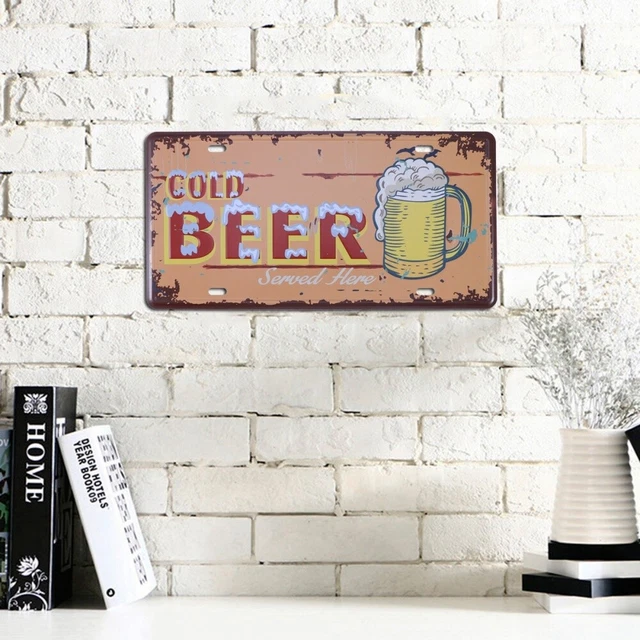 Plaque Poster Mural Peinture De Fer Vintage Plaque En Métal Mural Signe Affiche Motif De Garage