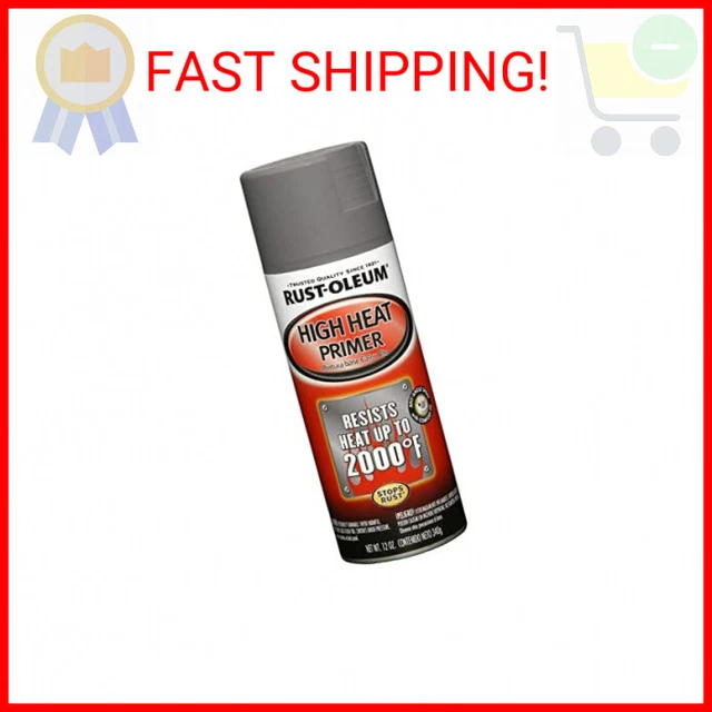 RUSTOLEUM 249340 AUTOMOTIVE High Heat Primer Spray Paint, 12 Ounce