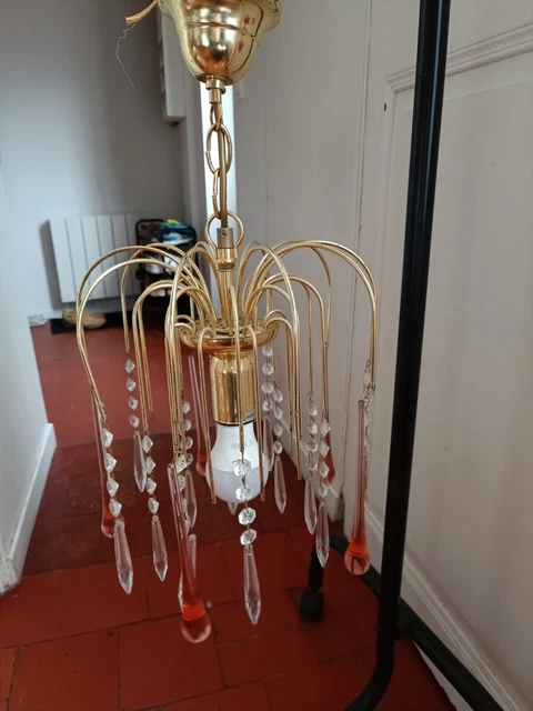 Suspension chic en métal blanc avec pampilles élégantes | Leroy Merlin