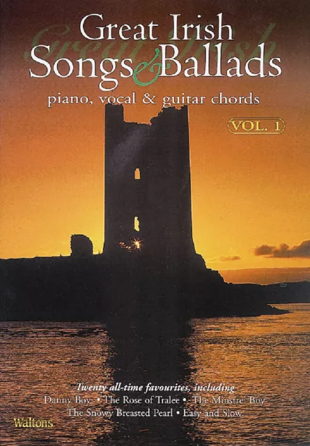Great Irish Songs & Ballads Vol 1 Piano Vocal Sheet Music Chords Lyrics Book