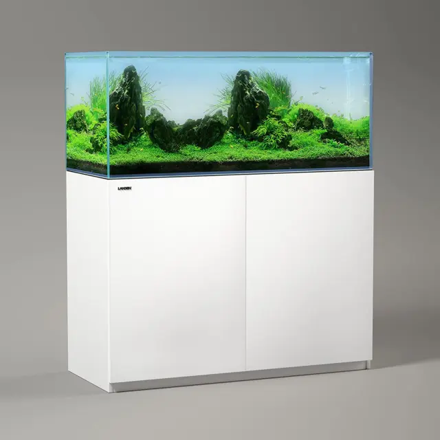 Aquarium Stand and Cabinet, Fish Tank, Nano Foam Leveling Mat Included, Contempo