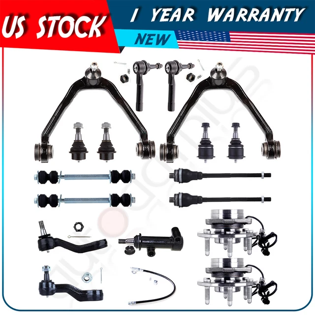 17x Front Upper Control Arms Wheel Hub Bearings For Cadillac Escalade GMC Yukon