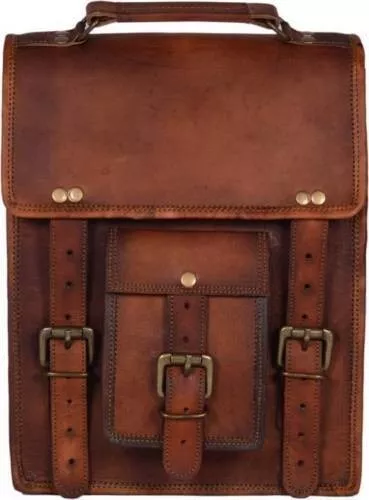 Men's Rustic New Genuine Leather Messenger Shoulder Small Cross Body Satchel Bag