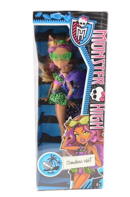 MONSTER HIGH, CLAWDEEN Wolf, Swim Class Beach Beasties, Rare