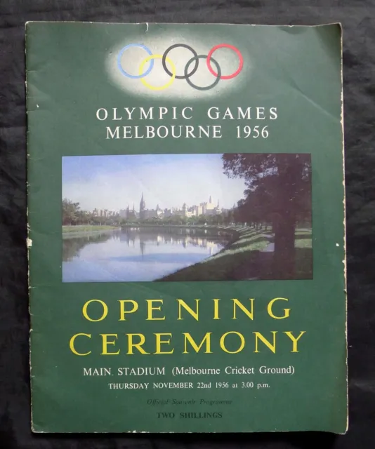 Summer Olympic Games Melbourne 1956 Official Programme Melbourne Cricket Ground