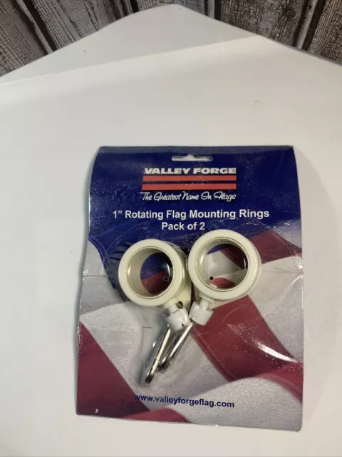 Valley Forge Flag 1" Diameter Rotating Mounting Rings 2-Piece  28219