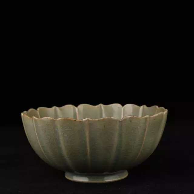 Chinese Ru Kiln Porcelain Handmade Exquisite Lotus Flower Bowl ad2030