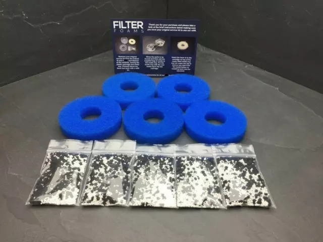 5 COMPATIBLE WITH BiORB MARINE FILTER SERVICE KIT REFILL ORB SALT WATER