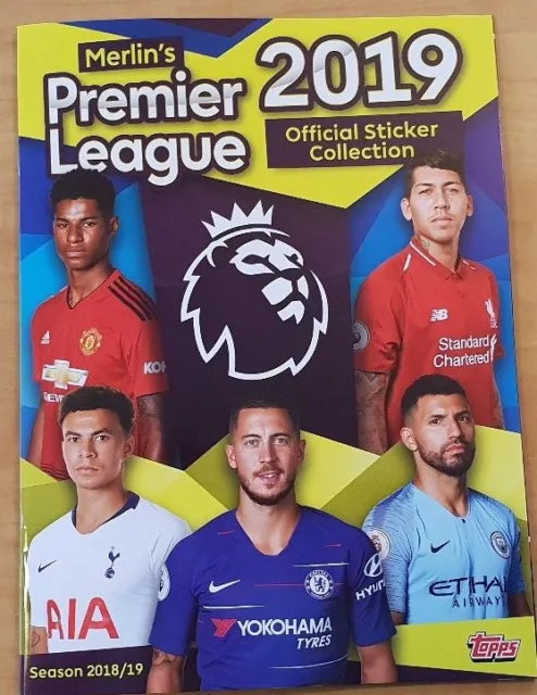 Merlin Topps 2019 Premier League Sticker Collection numbers 1 - 100