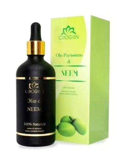 Olio puro di NEEM 100% VEGETALE 100ml flacone di vetro Chogan