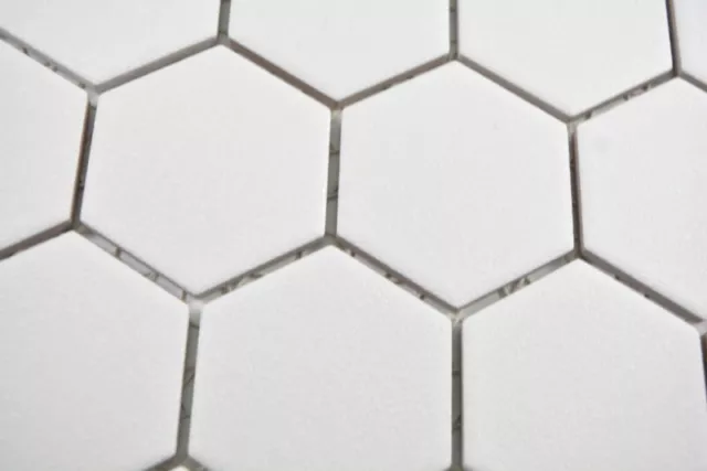 Cerámica Mosaico Hexágono Blanco R10B Plato de Ducha Baldosa Azulejos Cocina K 2