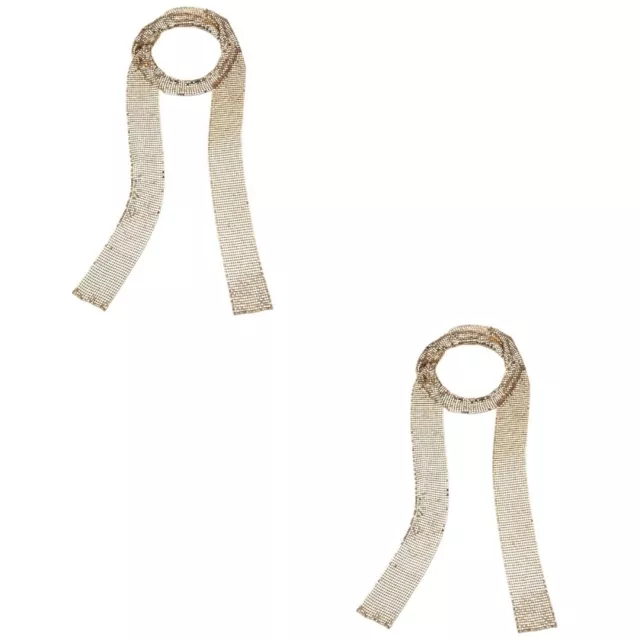 Set of 2 Cravate Accessoires De Mariée Foulards Pour Femmes Fille