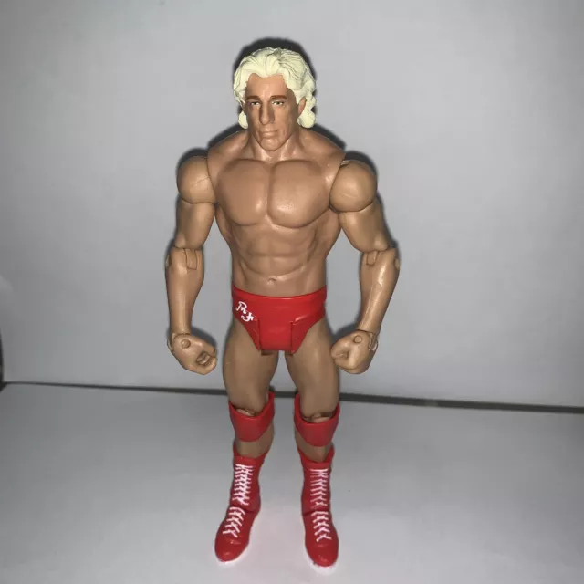 WWE RIC FLAIR Basic Series 48 Wrestling Action Figure Wrestlemania Heritage #19