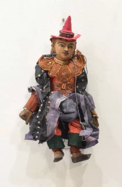 Puppet Marionette Wood Burmese Puppet Folk Art