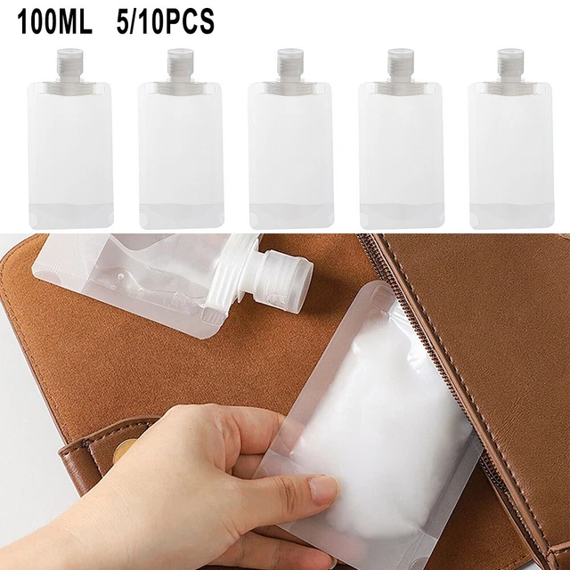100 ml sacchetti sottoimballaggio trasparenti riutilizzabili fluido trucco sacchetto da viaggio