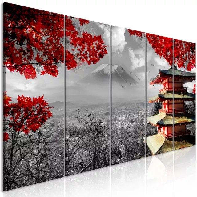 LANDSCHAFT JAPAN TOKIO TEMPEL Wandbilder xxl Bilder Vlies Leinwand c-C-0240-b-m