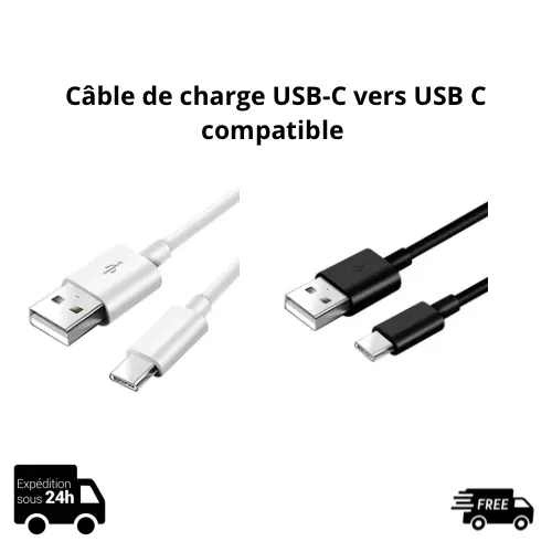 Câble Chargeur Rapide USB Type C Vers Type C pour macbook samsung redmi huawei 2