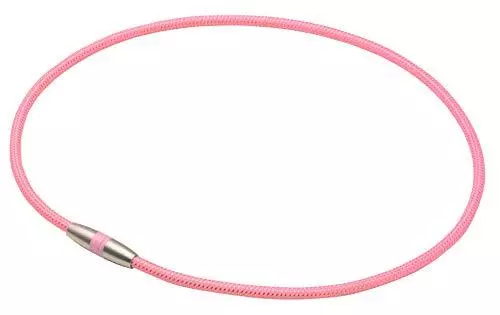 Phiten Halskette Rakuwa Magnetisch Titan Halskette Rosa 45cm Neu #kk3