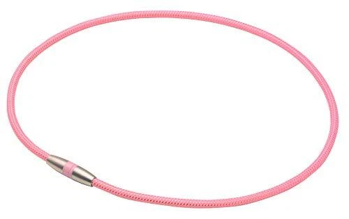 Phiten Halskette Rakuwa Magnetisch Titan Halskette Rosa 45cm Neu #kk3