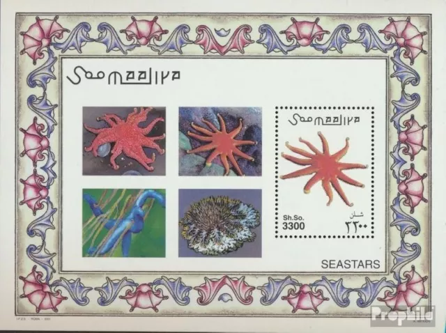 Briefmarken Somalia 2001 Mi Block80 postfrisch Fische